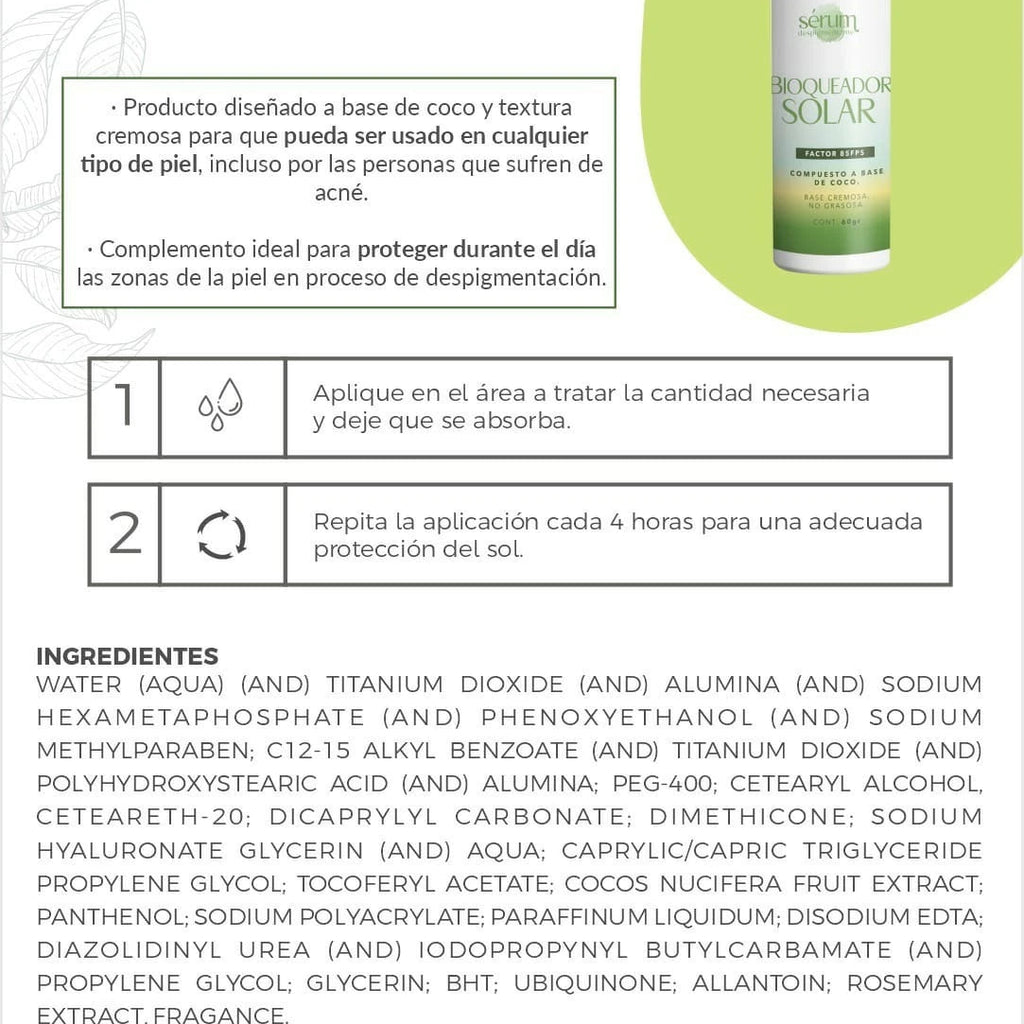 Bloqueador Solar Sérum